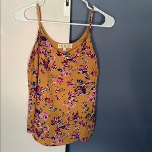 Mustard Floral Blouse
